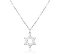 Philip Jones Silver Plated Star of David Necklace