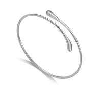 Philip Jones Silver Plated Teardrop Bangle