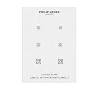 Philip Jones Sterling Silver 3 Pack of 4, 5, and 6mm Earrings Created with Zircondia® Crystals