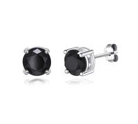 Philip Jones Sterling Silver Black Onyx Gemstone Earrings