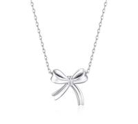Philip Jones Sterling Silver Bow Necklace