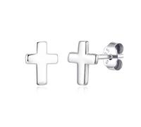 Philip Jones Sterling Silver Cross Earrings