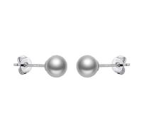 Philip Jones Sterling Silver Grey Shell Pearl Earrings