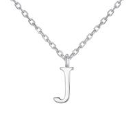 Philip Jones Sterling Silver Initial J Necklace