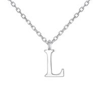 Philip Jones Sterling Silver Initial L Necklace