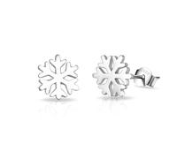 Philip Jones Sterling Silver Snowflake Earrings