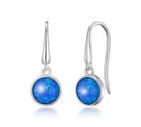 Philip Jones Synthetic Blue Opal Drop Earrings