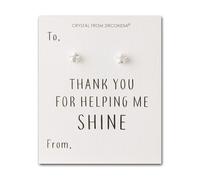 Philip Jones Thank You For Helping Me Shine Star Earrings Created with Zircondia® Crystals