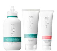 Philip Kingsley Bundles Trio: Moisture Balancing Shampoo, Conditioner & Bond Builder Treatment 250ml, 200ml & 150ml