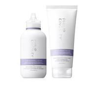 Philip Kingsley | Pure Blonde/Silver Purple Shampoo and Conditioner Set | Colour Correcting Conditioner for Platinum Blonde Brassy Hair | For Orange Brassiness and Yellow Tones | 250ml and 200ml