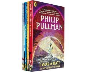 Philip Pullman 4 Book Set I was a Rat!, The Firework-Makers Daughter, Clockwork, Spring-Heeled Jack