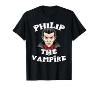 Philip The Vampire T-Shirt Halloween Simple Costume T-Shirt