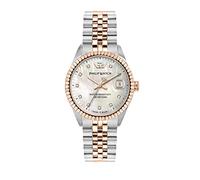 Philip Watch Caribe Women's Watch Time and Data Made of Steel, Diamonds, Pvd Rose Gold - R8253597575