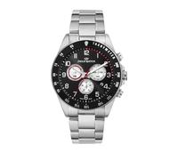 Philip Watch Men's Watch in Steel, Chronograph, Analog, 42 mm, Caribe Sport Collection, Men's Gift - R8273607030