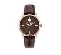 Philip Watch Men's Watch, Time, Date, Analog, 40 mm, Anniversary Collection, Leather Strap - R8251150012
