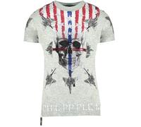 Philipp Plein Airplane Design Grey T-Shirt - M - M