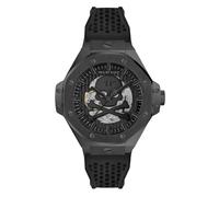 Philipp Plein Black Mens Analogue Watch Plein $keleton Royal PWPFA0924