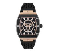 Philipp Plein Black Mens Analogue Watch The Hexagon Phantom PWPUA0124
