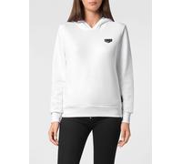 PHILIPP PLEIN Contrast Logo Jersey Hoodie with Pouch Pockets - Size: XXL - female
