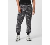 PHILIPP PLEIN Contrast Logo Jersey Jogging Trousers with Drawstring - Size: L - male