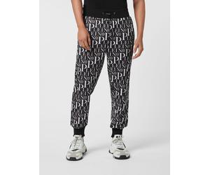 PHILIPP PLEIN Contrast Logo Jersey Jogging Trousers with Drawstring - Size: S - male
