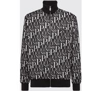 PHILIPP PLEIN Cotton-Blend Turtleneck Sweatshirt with Hexagon Logo - Size: M - male