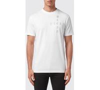 PHILIPP PLEIN Cotton Crewneck T-shirt with Rhinestone Logo Lettering - Size: XL - male