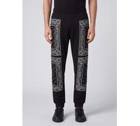 PHILIPP PLEIN Cotton Jersey Jogging Trousers with Bandana Print and Drawstring Waist - Size: XL - male