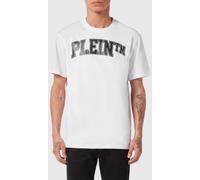 PHILIPP PLEIN Cotton T-shirt with Contrasting Lettering Logo Print on the Front - Size: 3XL - male