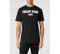 PHILIPP PLEIN Cotton T-shirt with Contrasting Logo Lettering Print on the Chest - Size: 3XL - male