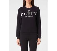 PHILIPP PLEIN Crewneck Cotton Sweatshirt with Contrast Logo Print - Size: M - female