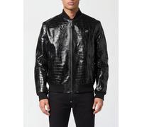 PHILIPP PLEIN Crocodile Print Leather Bomber Jacket - Size: S - male