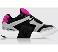 PHILIPP PLEIN Crystal-Embellished Suede and Leather Low-Top Trainers - Size: 42 - male
