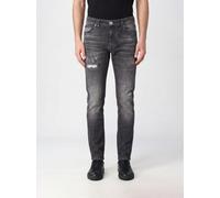 PHILIPP PLEIN Distressed Slim Fit Skinny Jeans in Cotton Denim with Metal Logo - Size: 30 - male