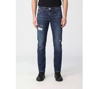 PHILIPP PLEIN Distressed Slim Fit Skinny Jeans in Cotton Denim with Metal Logo - Size: 30 - male