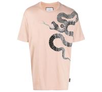 Philipp Plein embellished snake-print T-shirt - Neutrals XXXL-XXXXL
