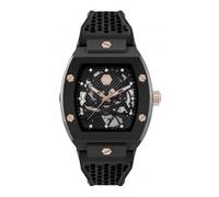 Philipp Plein Gents High-Conic The Skeleton Ecoceramic Black - Mineral / Ceramic / Silicone