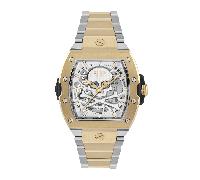 Philipp Plein Gents Skeleton 2.0 Silver Watch - Stainless Steel / Mineral