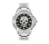 Philipp Plein Skull Black Watch for Men - PWAAA2725 - Stainless Steel / Mineral