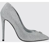 PHILIPP PLEIN Glitter Leather Pumps with Skull Application and High Heel - Size: 41 - female