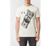 PHILIPP PLEIN Graphic Print Cotton T-Shirt with Contrast Logo - Size: 3XL - male