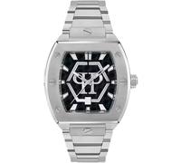 Philipp Plein Men’s Hexagon Phantom 44 mm Black Guilloché - Stainless Steel / Mineral