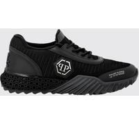 PHILIPP PLEIN Hexagon Runner Low-Top Sneakers in Leather and Knit with Monogram - Size: 35 - male