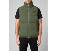 PHILIPP PLEIN High Neck Padded Technical Fabric Vest with Zip - Size: 3XL - male