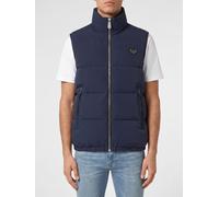 PHILIPP PLEIN High Neck Padded Technical Fabric Vest with Zip - Size: L - male