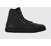 PHILIPP PLEIN High-Top Grained Leather Sneakers with Shearling Lining - Size: 35 - male