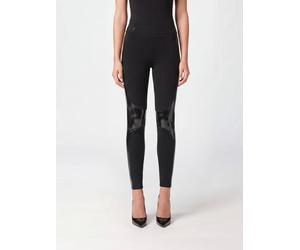PHILIPP PLEIN High-Waisted Jersey Leggings with Embroidered Side Bands - Size: M - female