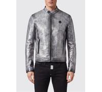 PHILIPP PLEIN Jacket Men color Silver - Size: 4XL - male