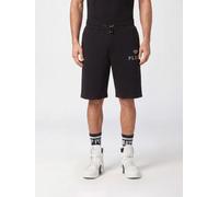 PHILIPP PLEIN Jersey Jogging Shorts with Drawstring and Contrasting Logo - Size: XL - male