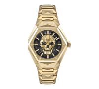 Philipp Plein $Kull Spikes Lady Women's Watch Analogue Quartz, Gold/Sw/Gold - Pwada0524, Bracelet